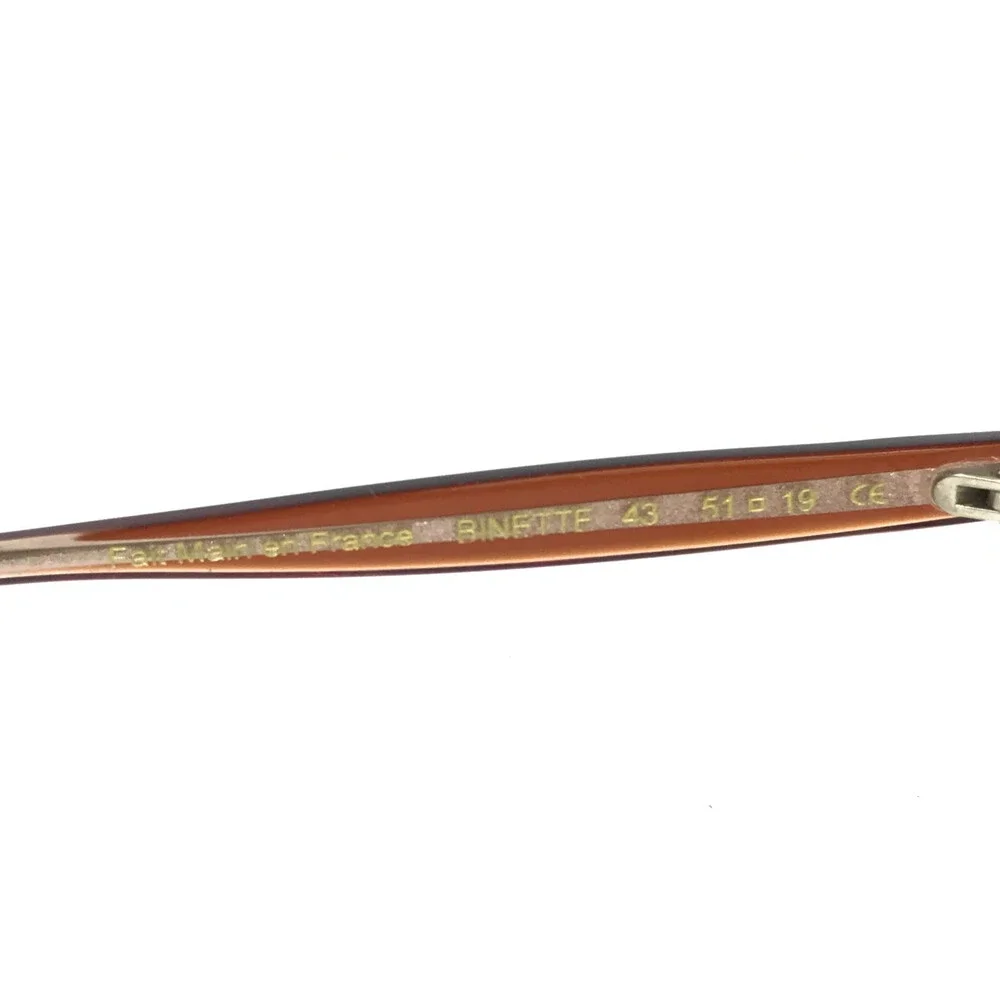 Caroline Abram Eyeglasses Frames BINETTE 43 Clear Reddish Brown 51-19-140